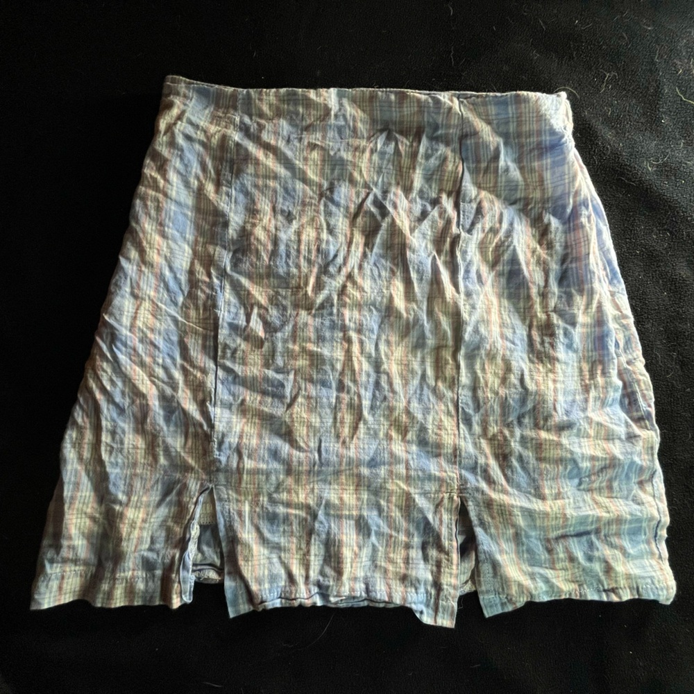 plaid pastel skirt